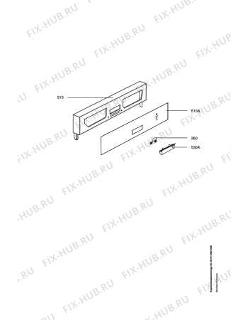 Схема №1 FAV60870M с изображением Блок управления для посудомойки Aeg 973911232542036